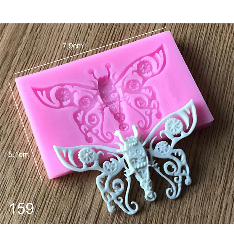 Кухня столовая база для декорирования торта Gumpaste, приспособление для выпечки для цветов из мастики бабочка цветок силиконовые формы