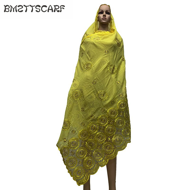 Новая африканская Женская шаль мусульманский молитвенный платок хлопок матч