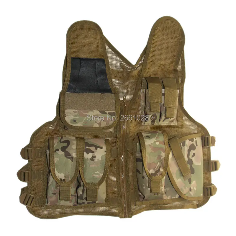 Мужской уличный Тактический сетчатый жилет с несколькими карманами военная