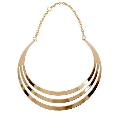 Новая Мода Сплава Крутящий Момент Neck Choker ожерелье Себе Ювелирные Изделия Полые
