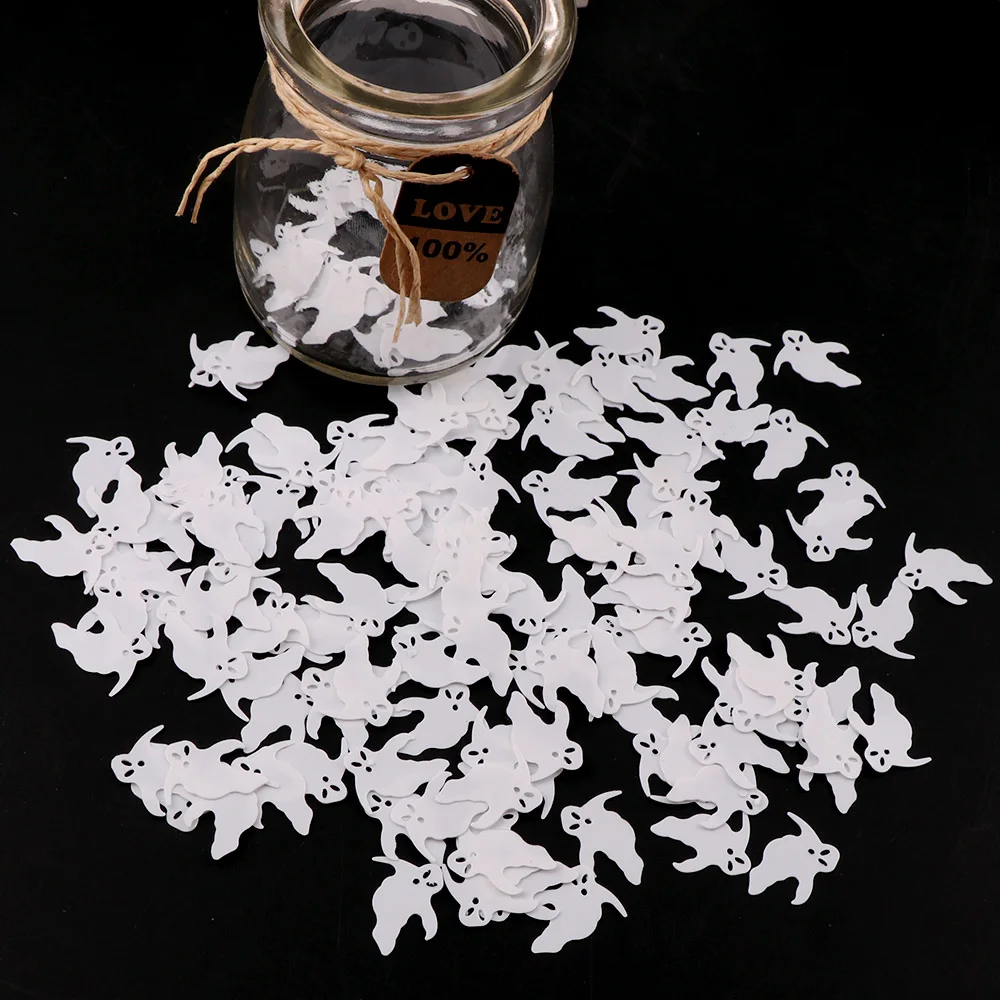 15 г Хэллоуин призрак конфетти Череп летучая мышь паук паутина ведьма тыква