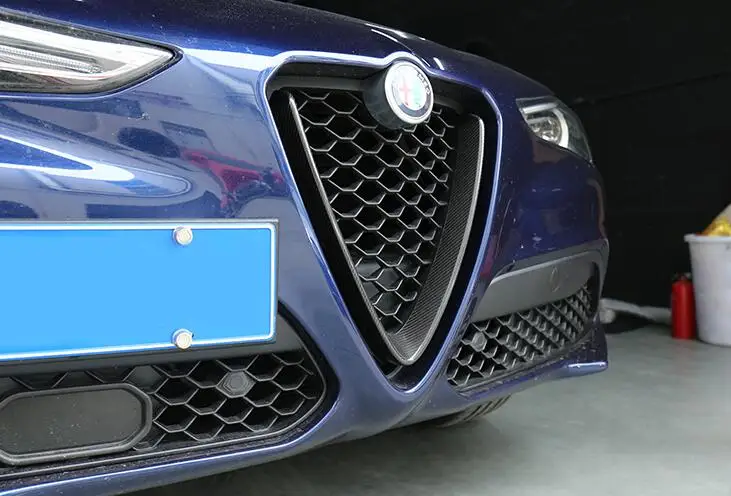 Передняя решетка из углеродного волокна для Alfa Romeo Giulia Stelvio 2017 up|Спойлеры и крылья|