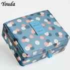 Модная сумка для макияжа Youda, корейские многофункциональные водонепроницаемые косметички для женщин и мужчин, кейсы для косметики, сумка для путешествий