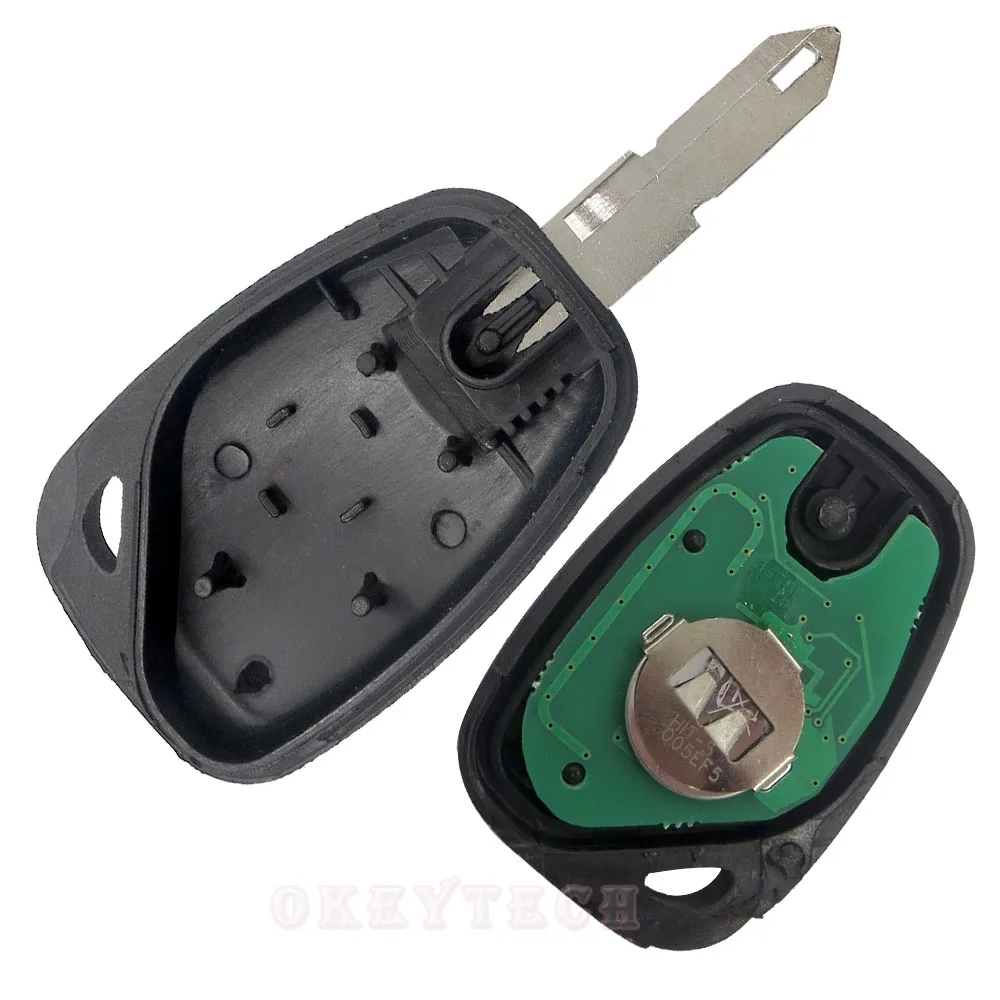 Okeytech 2 кнопки 2015 Новый 206 дистанционный ключ для Renault Vauxhall Traffic Master Vivaro Movano Kangoo ID46