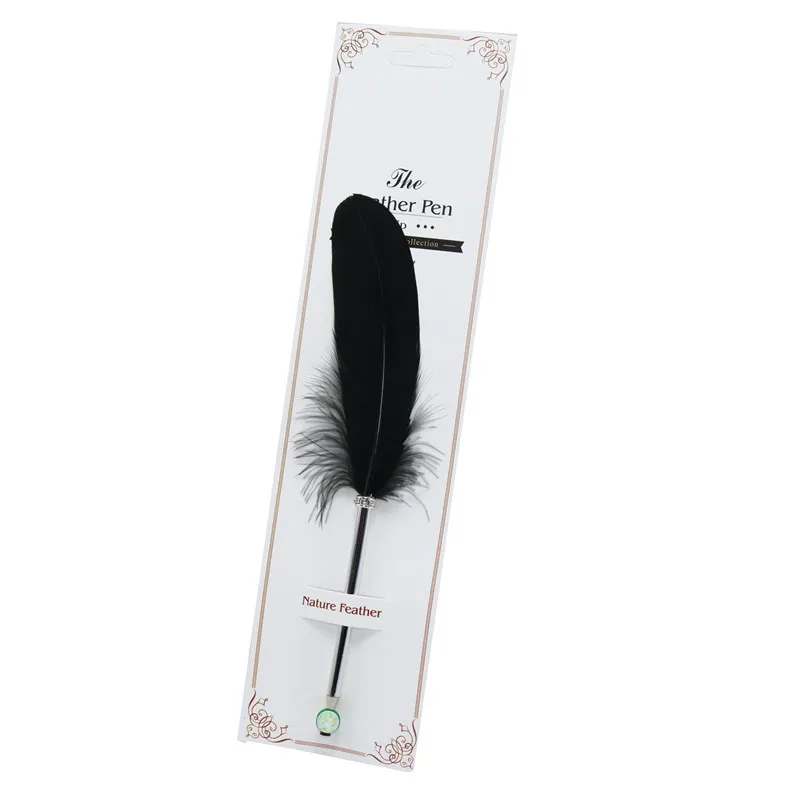 10 pcs black 10 шт. Красивая перьевая Шариковая ручка для письма для школьных принадлежностей канцелярские дешевые товары милые Kawaii Ручки канцелярские товары - Цвет: 10 pcs black