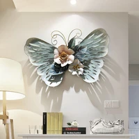 europe wrought iron wall butterfly craft decoration metal ornament restaurant hotel home sofa background wall murals accessories