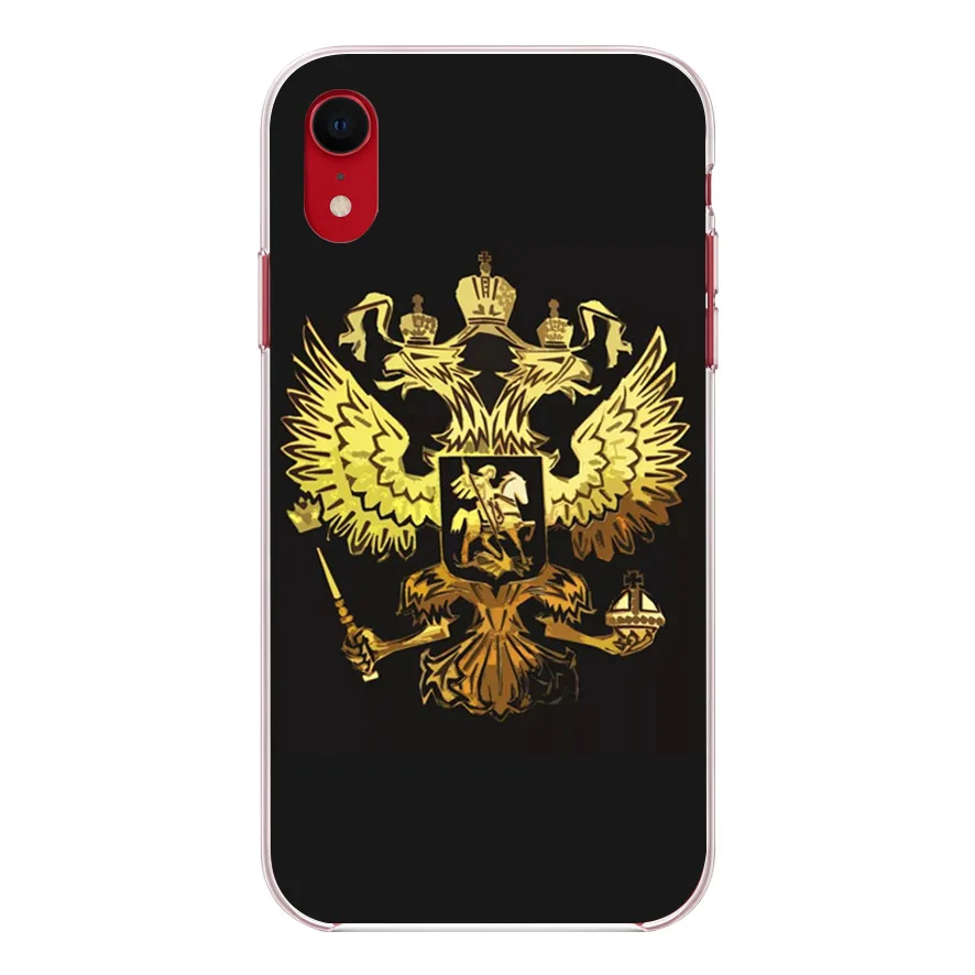 OUTMIX Россия герб двуглавый орел чехол силиконовый для iPhone SE 5s 6 7 8 S plus X XS max XR |