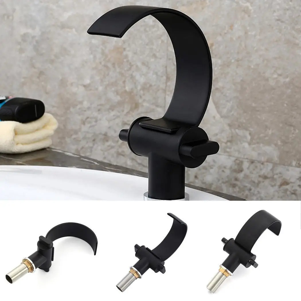 Прочный водопроводный кран раковина для ванны двойная черная ручка 13 мм