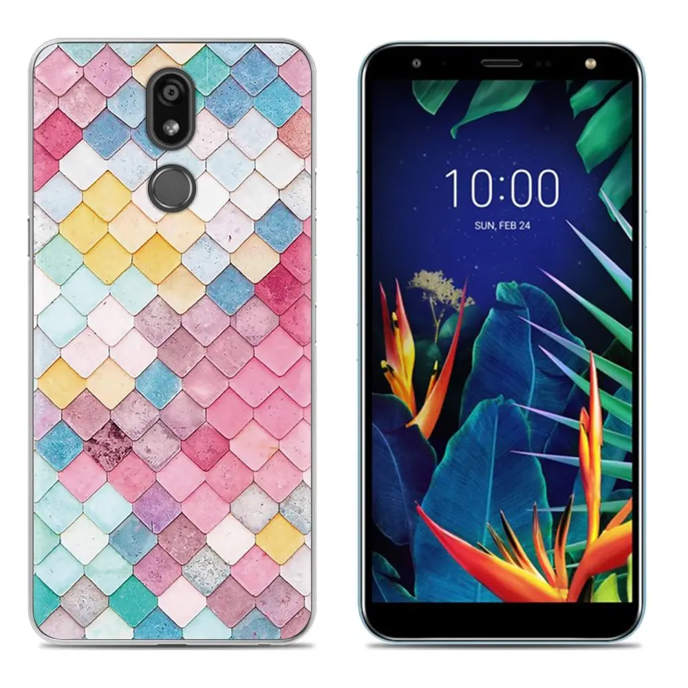 8 Мягкий чехол для телефона LG K40/K12 Plus, 5,7 дюймов, Модный Цветной силиконовый чехол из ТПУ с рисунком - Цвет: 8