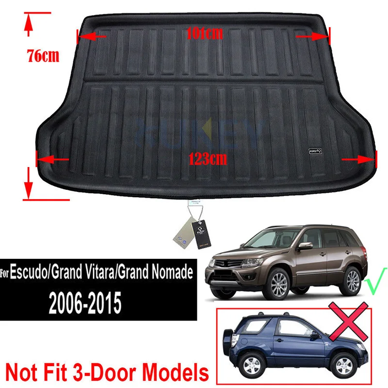 06-15 vitara escudo XUKEY поднос багажника для Suzuki SX4 S-cross Neo Baleno Grand Vitara Escudo Nomad с учетом заднего багажника коврик протектор - Название цвета: 06-15 vitara escudo