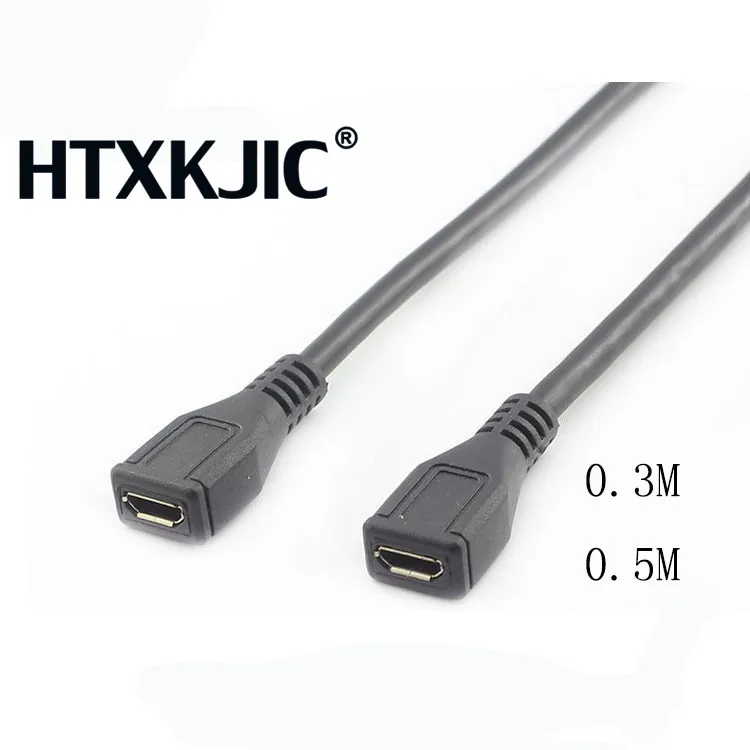 0,3 m 0,5 m usb 2,0 micro usb Женский Usb Женский Удлинительный кабель для V8 удлинительные телефонные кабели