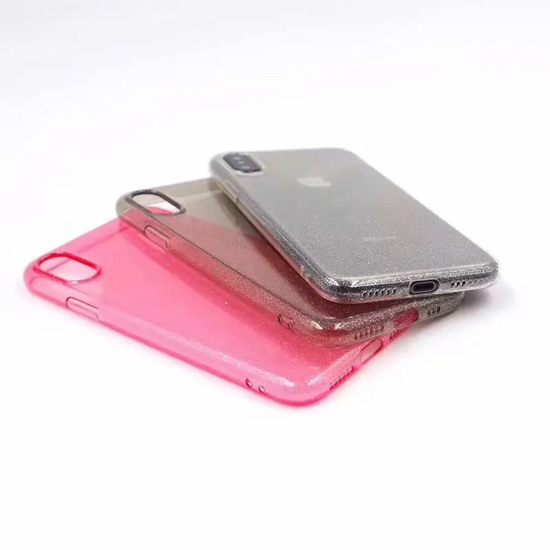 XINGGlitter tpu 3 цвета для iphone 7 мягкий чехол прозрачный X XS 6 6S 8 7Plus XR MAX | Мобильные