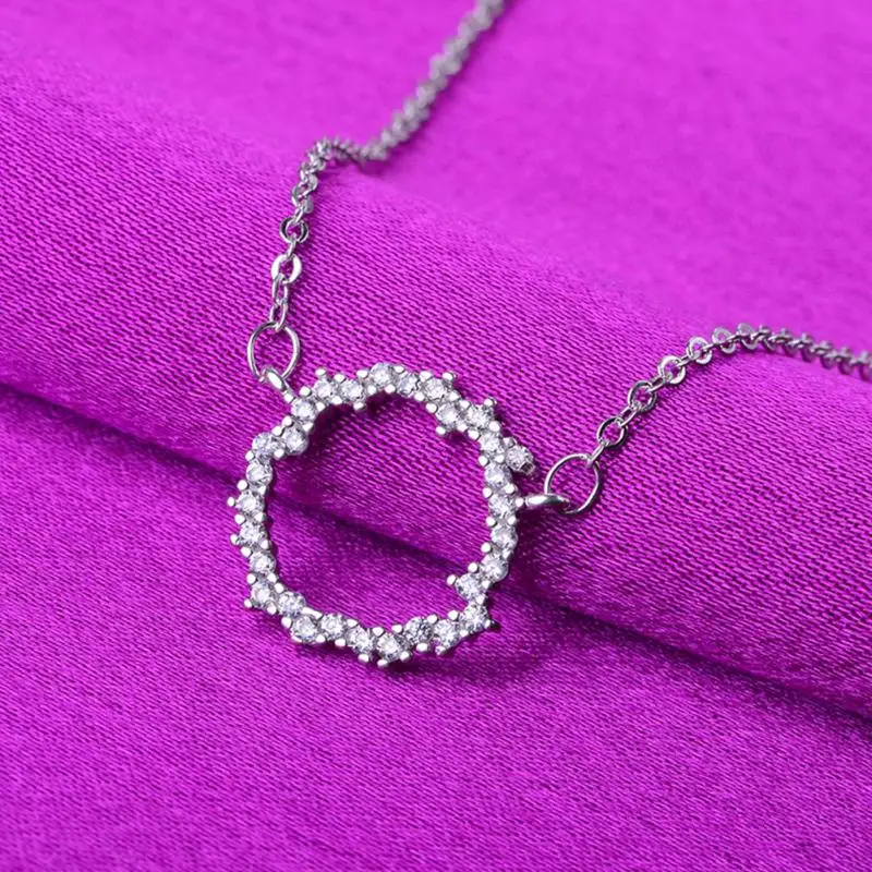 Женское ожерелье с подвеской из горного хрусталя | Украшения и аксессуары