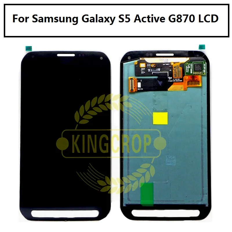 ЖК-дисплей 5 1 дюйма для SAMSUNG GALAXY G870 S5 Active сенсорный экран с цифровым