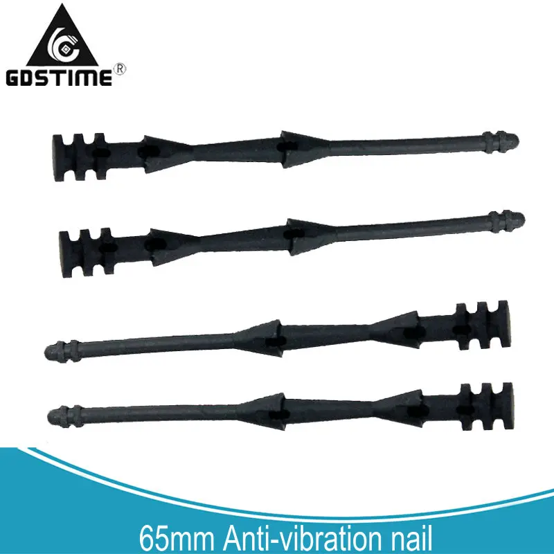 65mm Black 20 шт. Gdstime винт с заклепками резиновый ПК Вентилятор антивибрационное крепление силиконовые шурупы Шумопоглощающие вентиляторы компьютерные резиновые шурупы - Цвет: 65mm Black