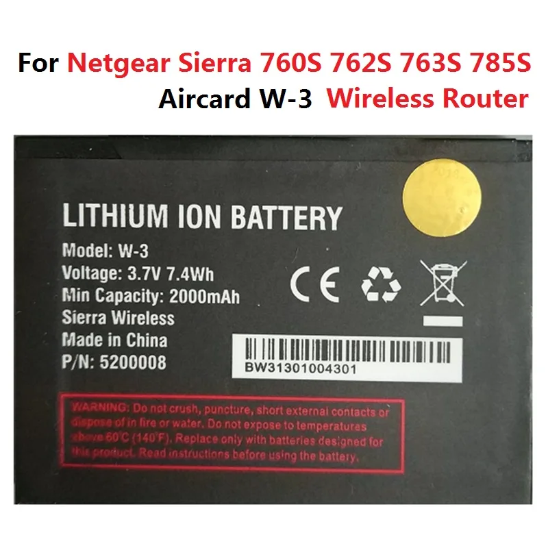 Аккумулятор 3 7 В для беспроводного маршрутизатора Netgear Sierra Aircard аккумулятор
