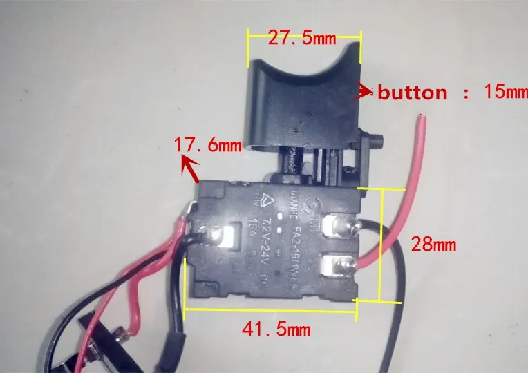 Сменный Аккумуляторный переключатель для дрели makita 12 В зарядка