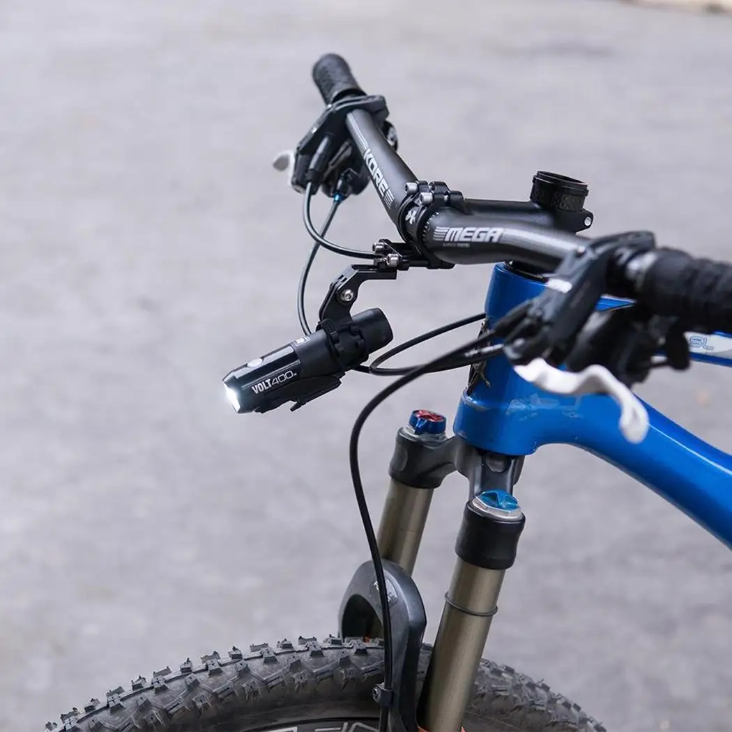 MTB дорожный держатель велосипеда фонарик лампа клип крепление фары черная