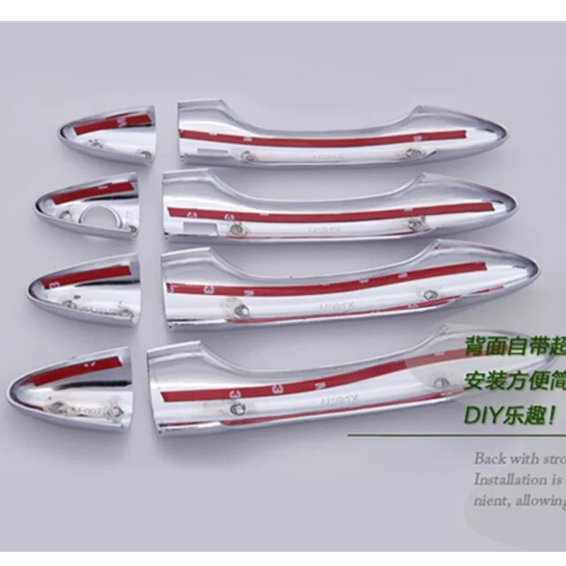 LB 8 шт./компл. ABS хромированные дверные ручки крышки отделка, Стикеры для hyundai Tucson IX35 2010 20112012 2013 автомобиля Средства для укладки волос
