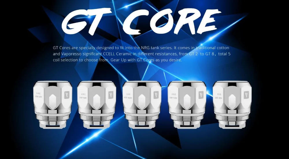 15 шт./лот Vaporesso GT Core GT Ccell GT2 GT4 GT6 GT8 Vape катушка для TVF8 атомайзер NRG Танк Swag Мститель комплект испаритель ядро
