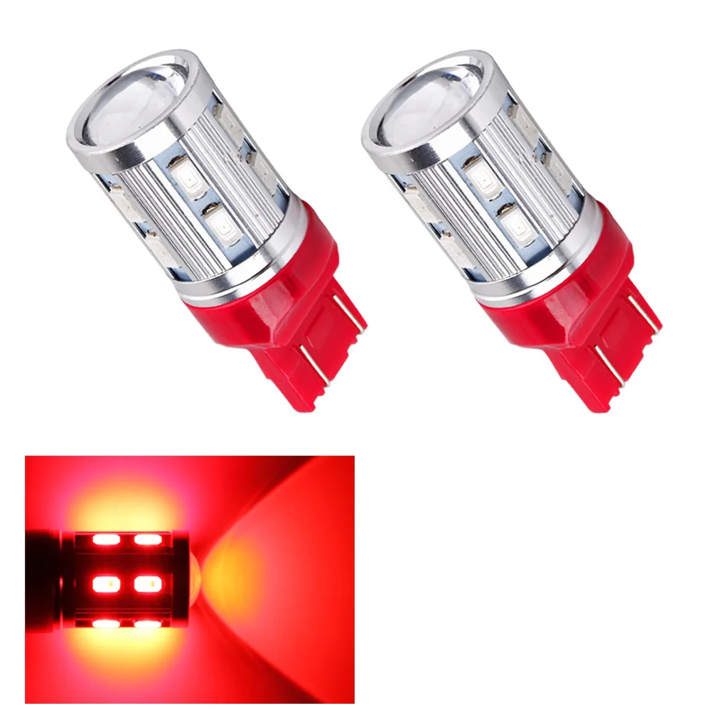 2 шт. белый красный желтый 7443 светодиодный T20 Xenon 12SMD W21/5 Вт Автомобильные