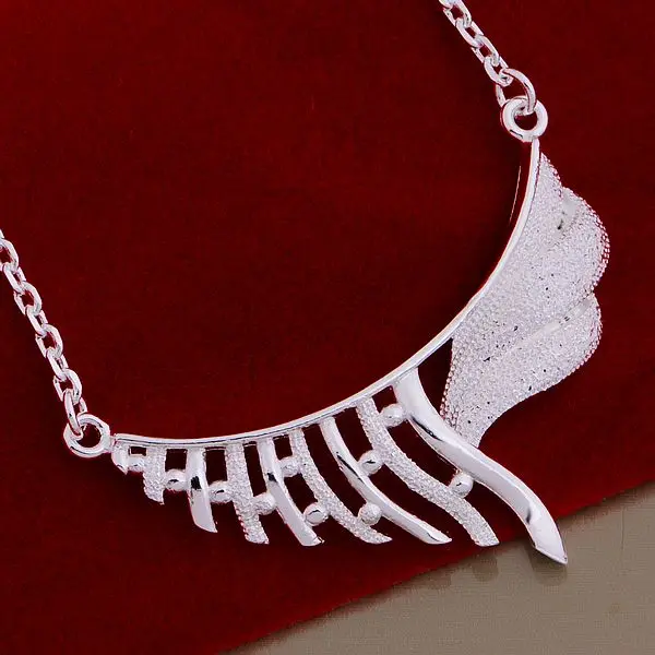 Серебряное ожерелье AN800 серебряное серебряного цвета модная подвеска на