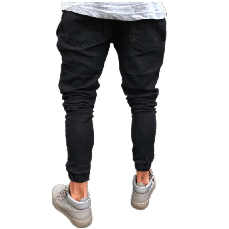 Fashion Men Skinny Jeans Pants European and American Style High Waist Light Stretch Casual Trip Trousers Young | Мужская одежда