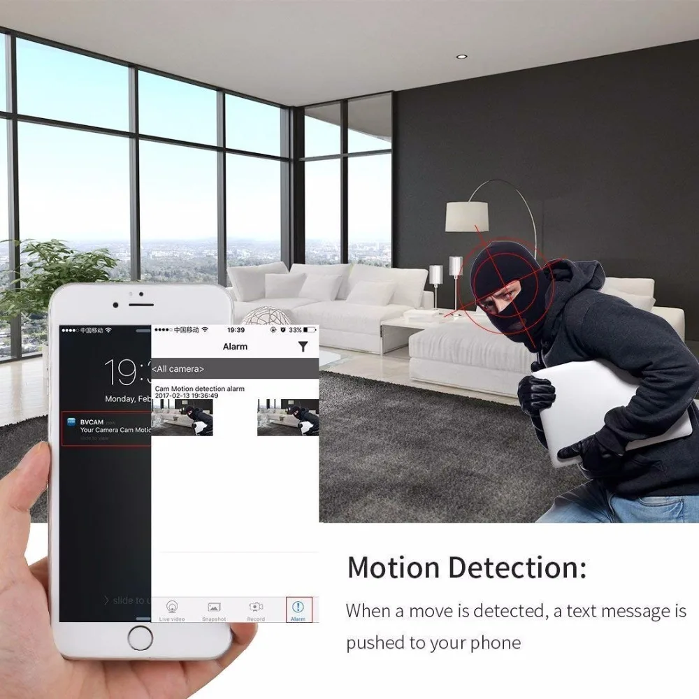 Wi Fi мини Камера Беспроводной 1080P Ночное Видение видеокамера микро домашней