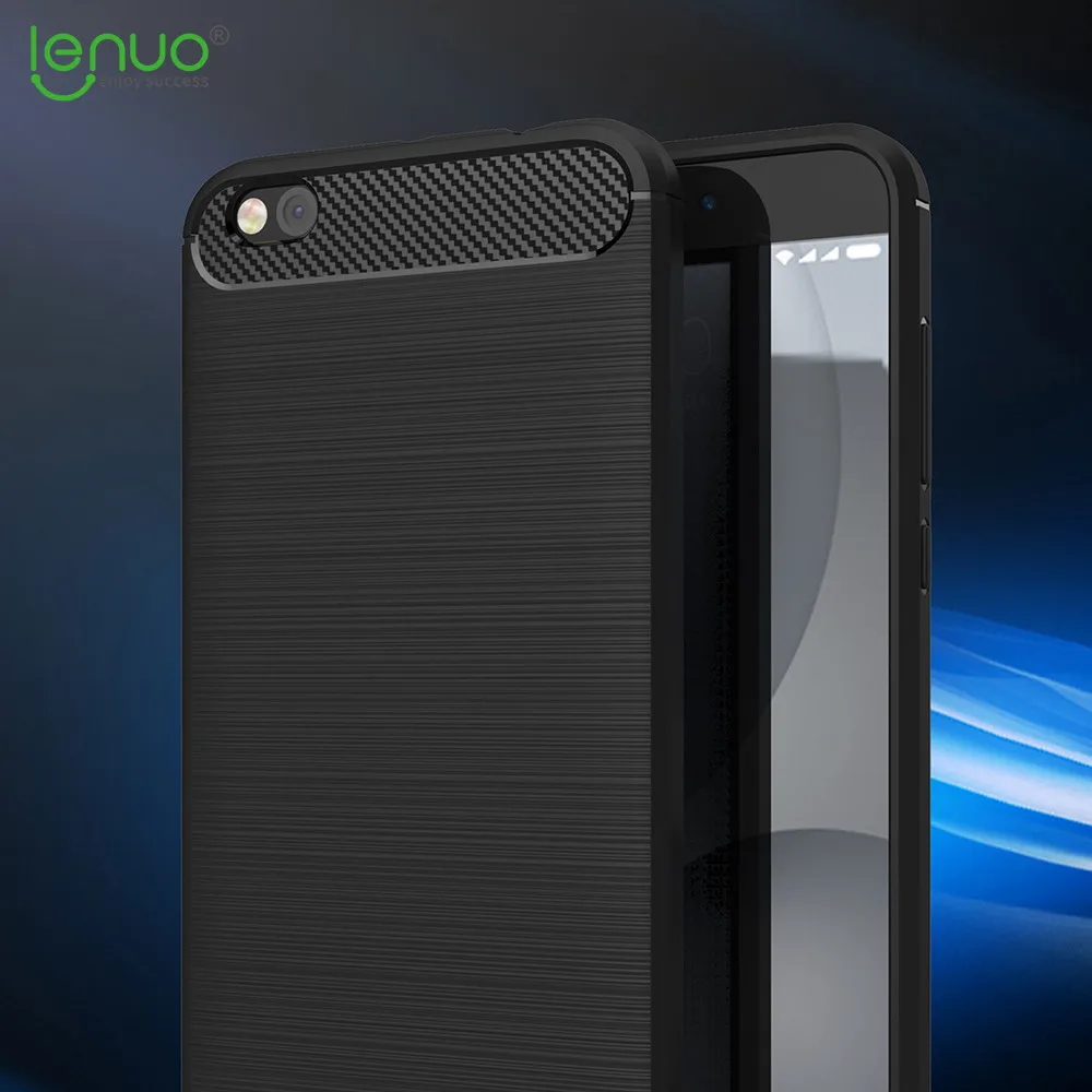 Lenuo чехол для Xiaomi Mi 5c ТПУ Мягкий углеродного волокна силиконовые матовый