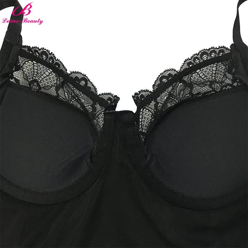 Lover-beauty, женское кружевное утягивающее белье, Утягивающее боди, Корректирующее белье с подкладкой, сексуальное нижнее белье