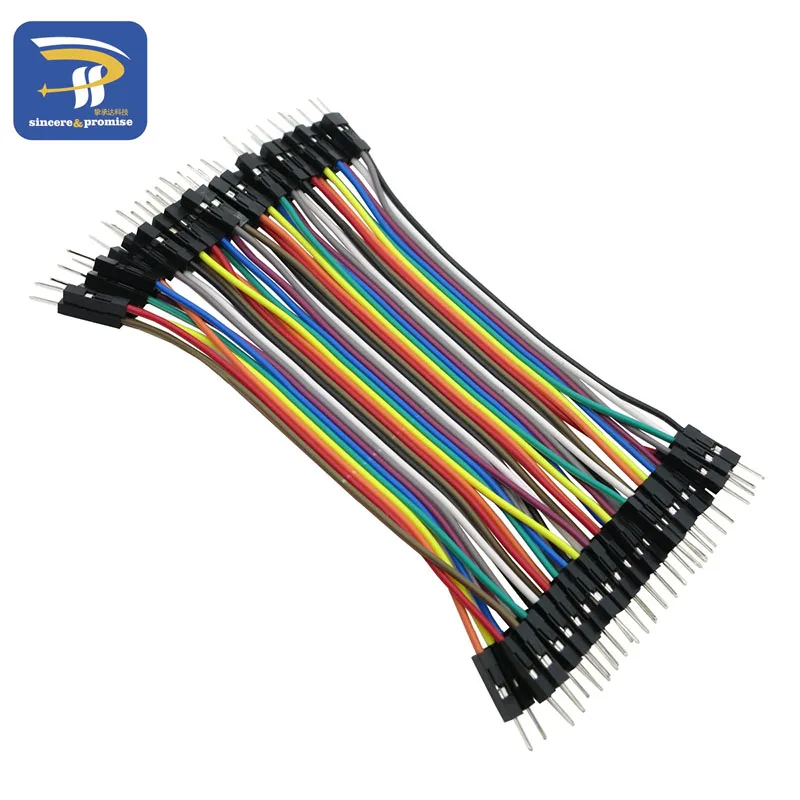 40 шт./лот 10 см 2 54 мм 1 контактный Джампер Папа папа кабель Dupont|jumper wire|lot lotlots cables |