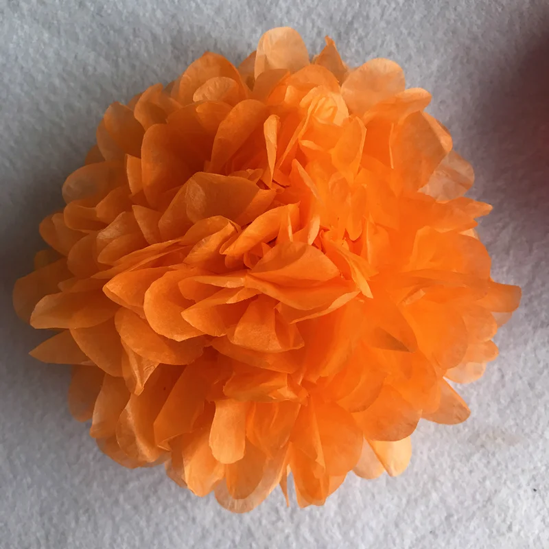 Оранжевый 6inch Simulation Peony Flower DIY Tissue Paper Flower for Romantic Wedding Decoration Home Party Decorative Paper Flowers Balls - Цвет: Оранжевый