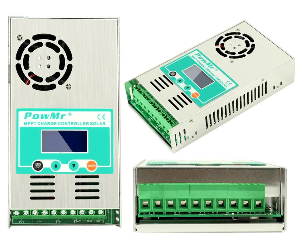 Регулятор солнечной энергии PowMr MPPT 60A 48V 36V 24V 12V Auto Max 190VDC ЖК контроллер для свинцово