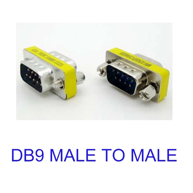 

9 Pin RS-232 DB9 Male to Male Serial Cable Gender Changer Coupler Adapter NEW NEW