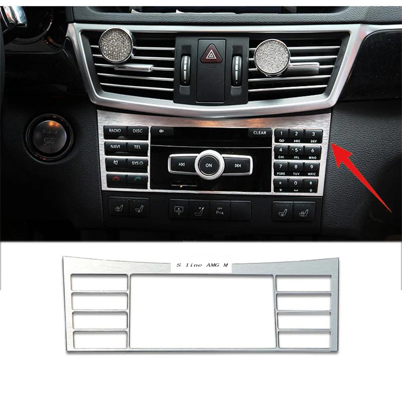Декоративная накладка на CD панель для стайлинга автомобилей Mercedes Benz E class W212 2009-2015