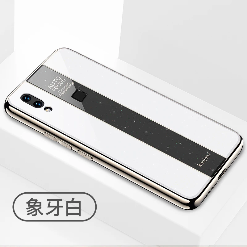 Роскошный модный чехол для автомобиля VIVO iQOO V15 Pro X27 Y95 Y93 Y91 V9 NEX A S TPU+ PC+ акриловый Блестящий противоударный чехол для телефона(XS0319 - Цвет: Белый