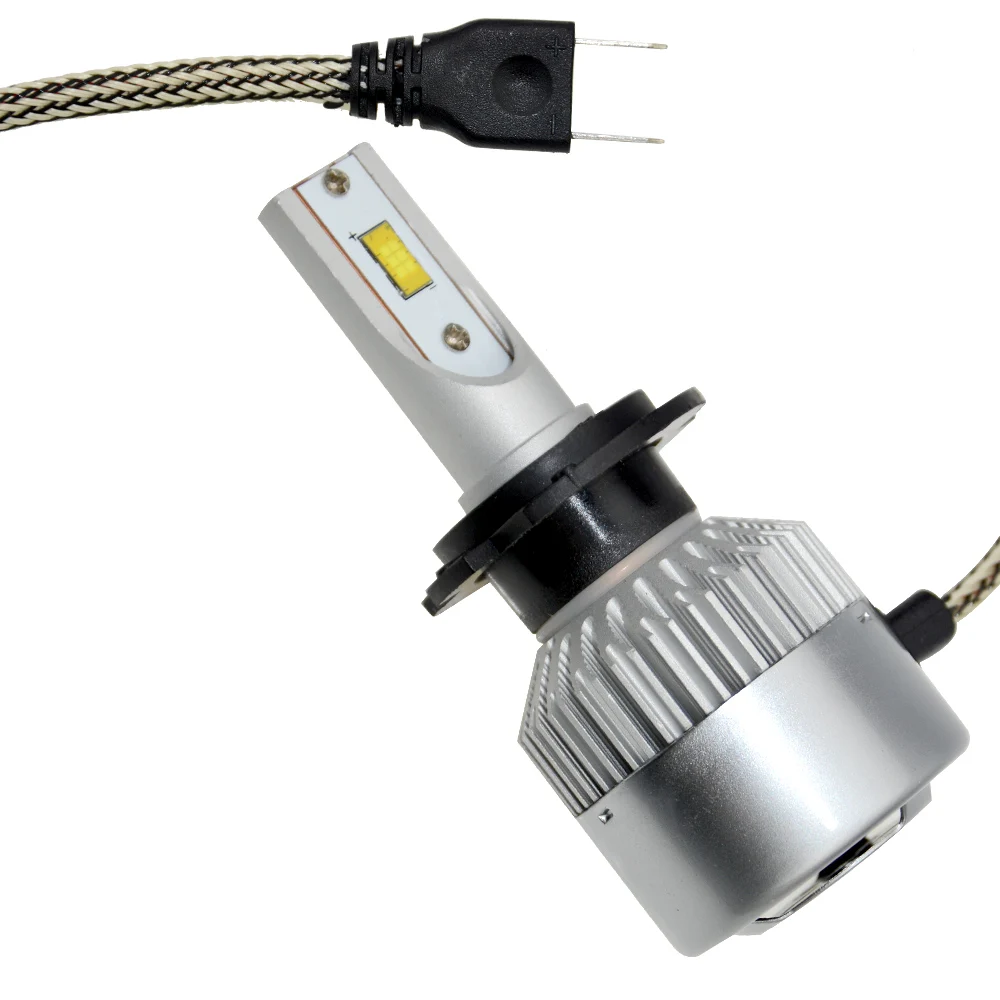 OkeyTech H7 лампы для фар 72 Вт 6000 К CSP чип LED 9 ~ 36 В фара противотуманная 8000лм однолучевая