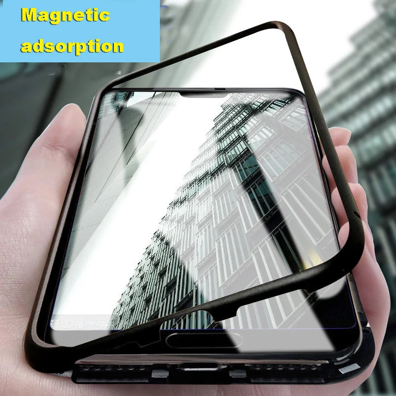 Магнитный адсорбционный металлический чехол для телефона huawei Honor mate 20 10 Lite P20 P30 Pro