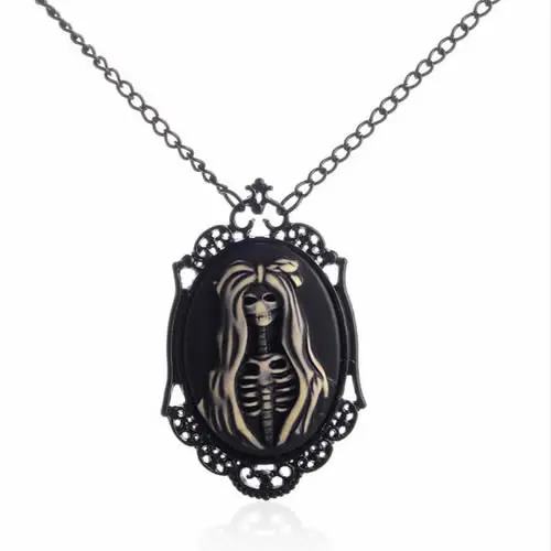 Ожерелье оптом ретро кулон в форме скелета цепочка ожерелье ювелирные изделия