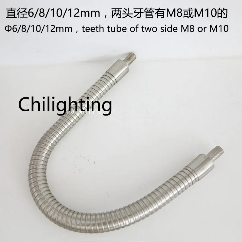 1 piece Dia.12mm Metal universal hose gooseneck tube clamp LED extending growth bendable lighting accessories | Лампы и освещение