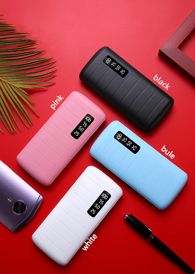 Новый внешний аккумулятор 12000mAh18650 мобильный источник питания с цифровым