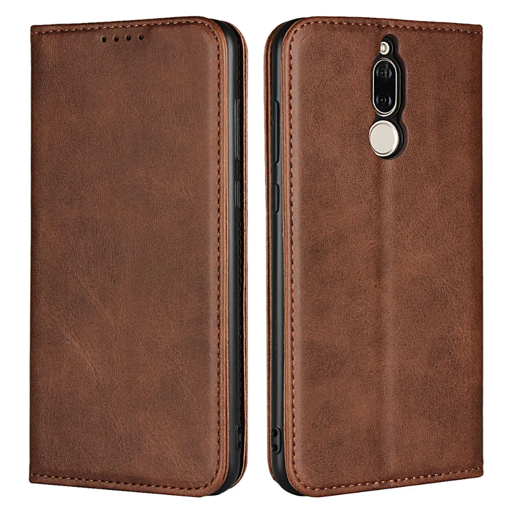 Чехол Etui для huawei mate 10 Lite, чехол, кожаный чехол, для huawei mate 10 Lite, роскошный телячий зернистый Магнитный Флип-кошелек, Fundas, сумка