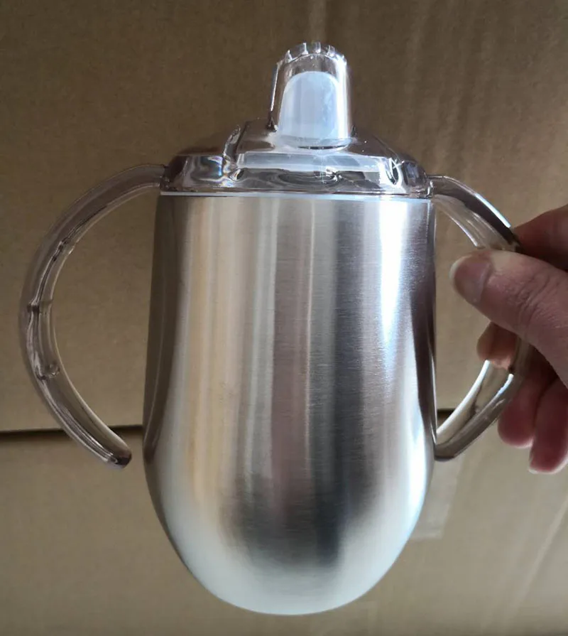 original silver Потрясающий фирменный логотип, 12 унций, непроливающаяся чашка-непроливайка, Детская кружка, соска, бутылочки, термос, стакан,, высокое качество - Название цвета: original silver