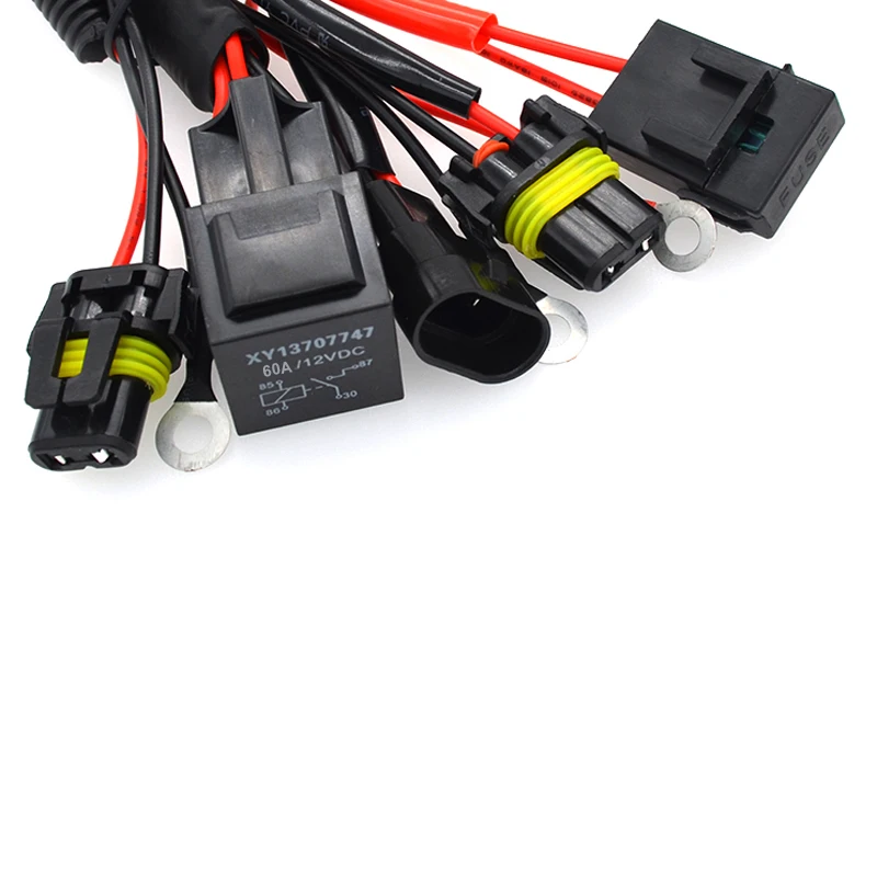 HID xenon kit H1 H11 H7 D2H 100W DC 12 В 40A hid Кабель Реле управление проводка мотоцикл | Автомобили