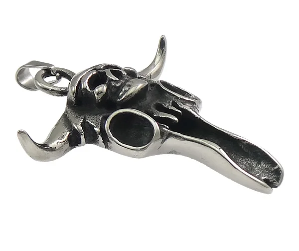 Free shipping!!!Stainless Steel Skull Pendants personality blacken 43x50x11mm Hole:Approx 4x8mm 10PCs/Lot Sold By Lot | Украшения и
