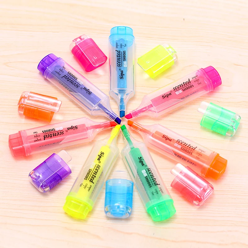7 видов цветов/лот креативные флуоресцентные разноцветные конфеты ручкой