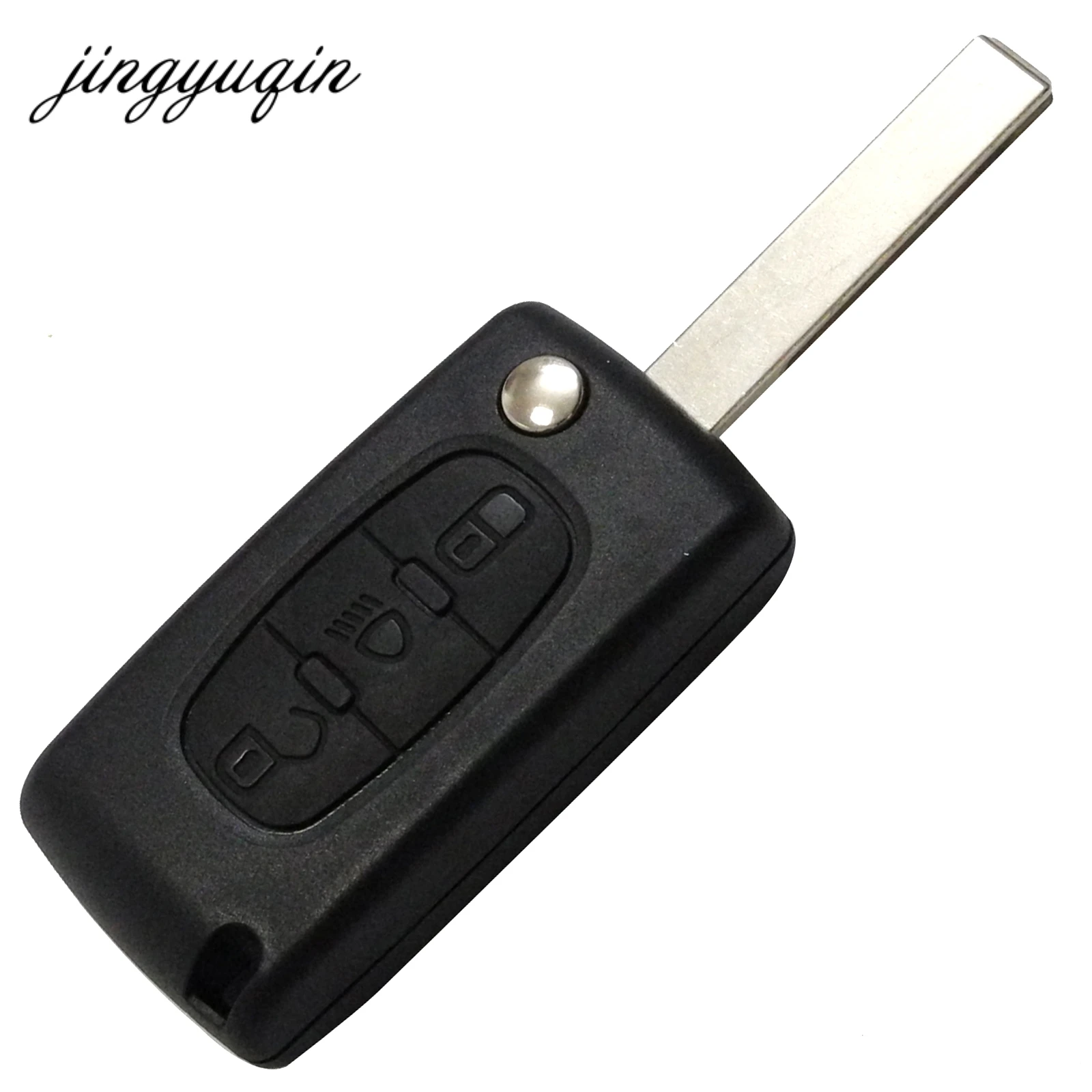 Jingyuqin VA2/HCA чехол брелок для PEUGEOT 207 406 307 308 408 107 Partner 306 407 Чехол книжка автомобильного