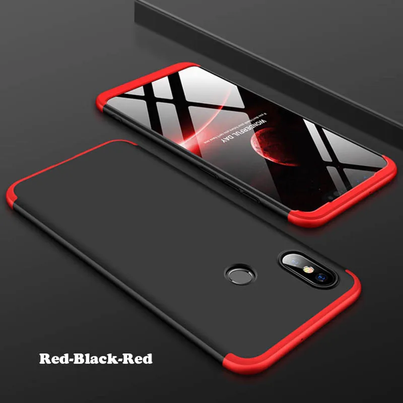 GKK 360 Full Protective Case for Xiaomi MI 8 Lite 8E Poco F1 Max 3 6 5S Slim Hard PC Redmi 6A S2 Note 5 4 4x A1 A2 5A |