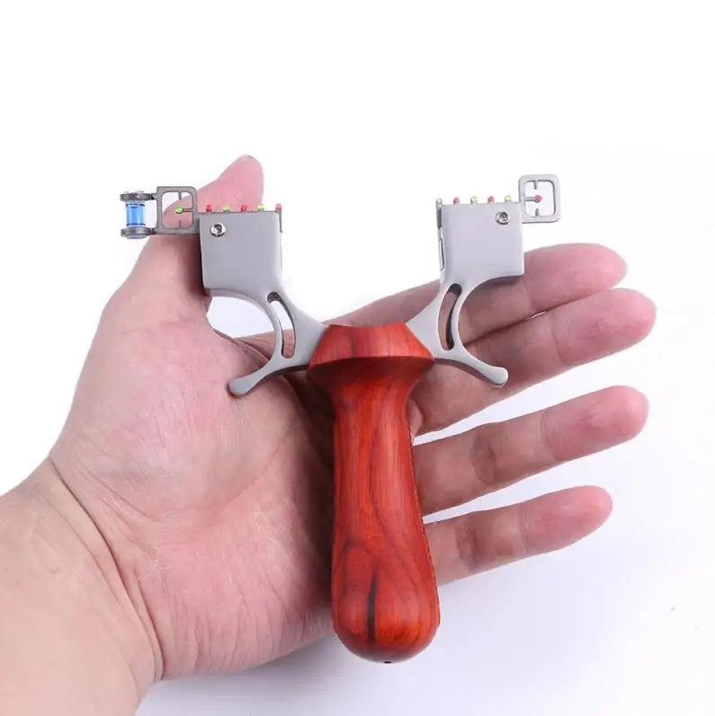 1pcs slingshot Toparchery 98K модель Профессиональная охотничья Рогатка Спортивная Рогатка-катапульта с 4 шт. резинками 100 шт. 8 мм патроны шары - Цвет: 1pcs slingshot