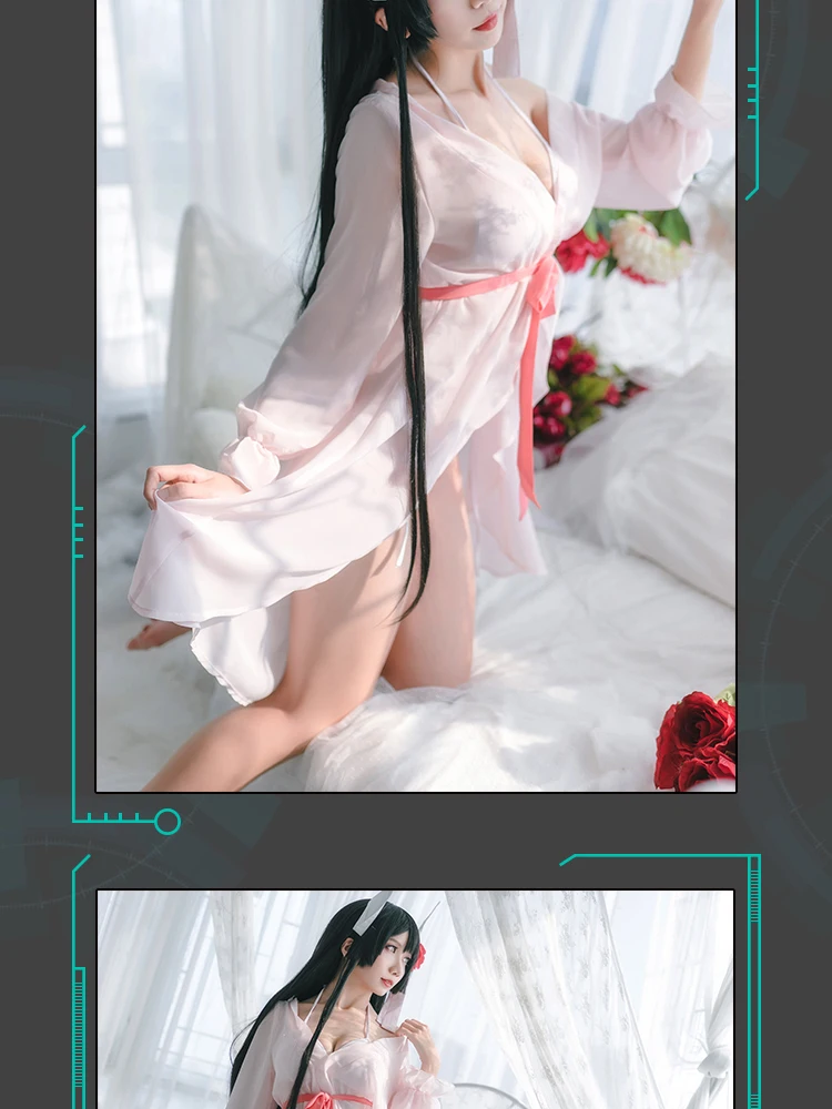 Azur Lane Косплэй IJN Хиеи карнавальный костюм Хиеи пижамы Ночная рубашка пикантное платье-костюм женский